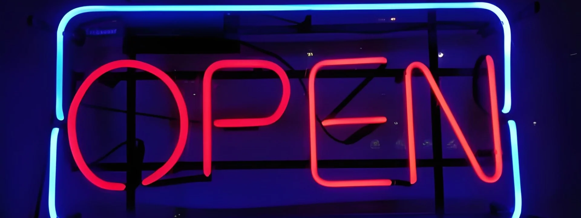 custom-neon-sign-logo-business-open Red OPEN custom neon sign logo for business storefront display