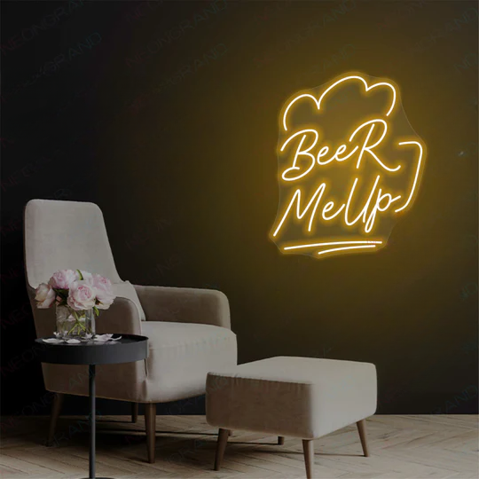 neon beer light decoration