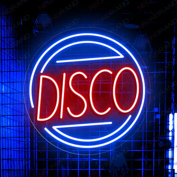 custom disco neon sign for bar décor