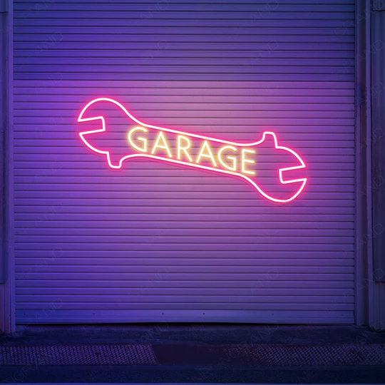 custom LED garage neon light