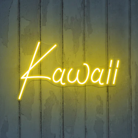 Japanese anime neon sign for bedroom