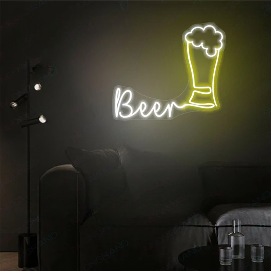 beer neon sign for bar